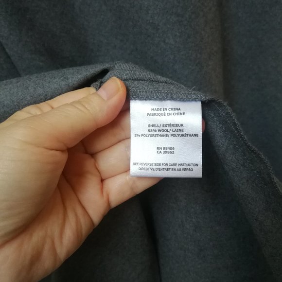 NEW Theory Wool Flannel Midi Skirt - Picture 3 of 8